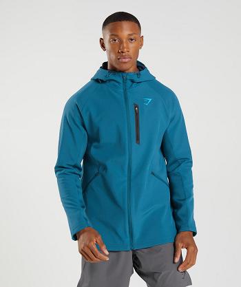 Kurtka Męskie Gymshark Apex Niebieskie | PL 3619KOR